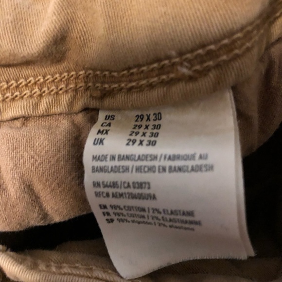 American Eagle Extreme Flex Slim Straight Tan Jeans. - Picture 7 of 8